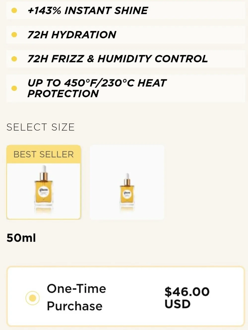 GISOU Honey Infused Hair Oil Shine Heat Protect Anti Frizz NEW 1.7 oz MSRP $46